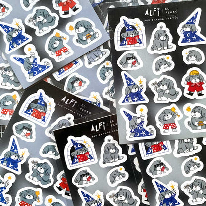 Set Stickers - Alfi, El perro