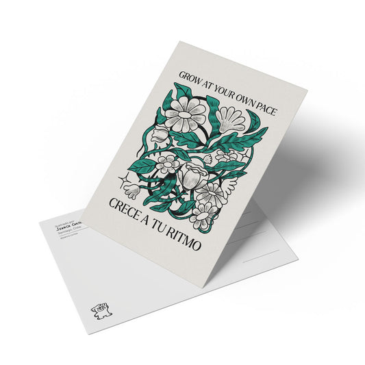 postal "Crecer a tu ritmo"