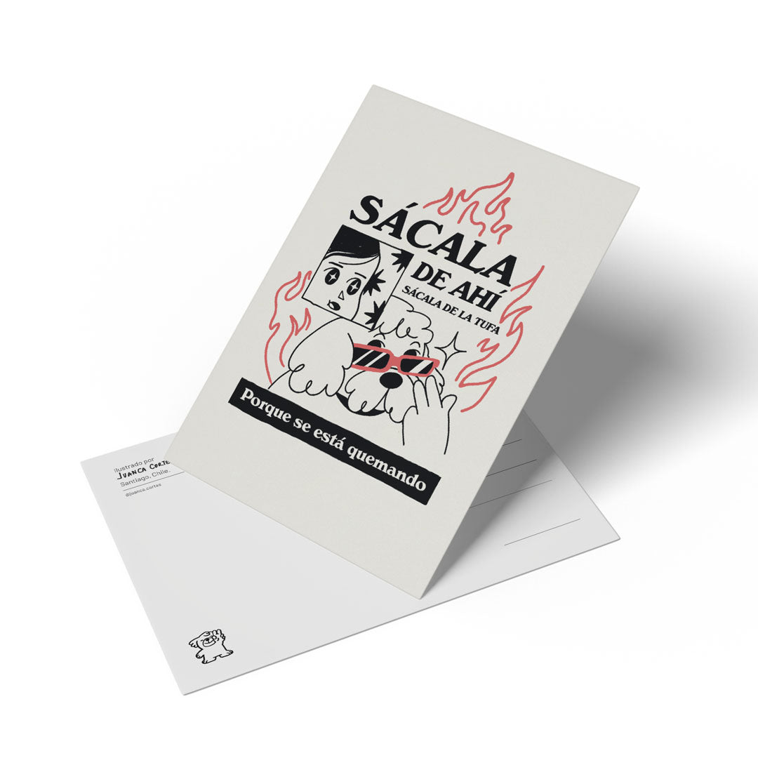 Postal "sácala de ahí"