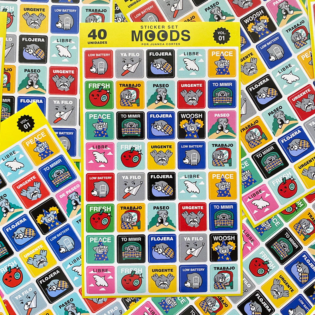 Sticker set - MOODS