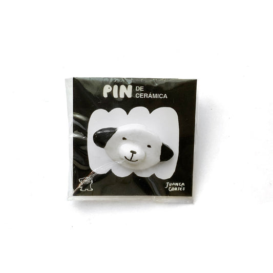 Pin de cerámica - Cara de perro