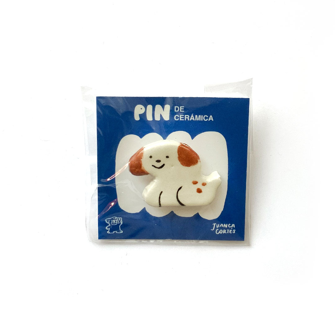 Pin de cerámica - perro
