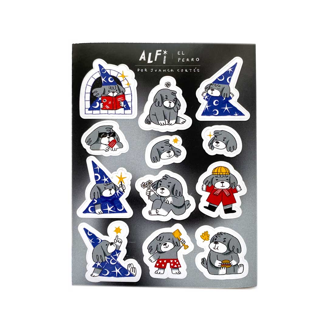 Set Stickers - Alfi, El perro